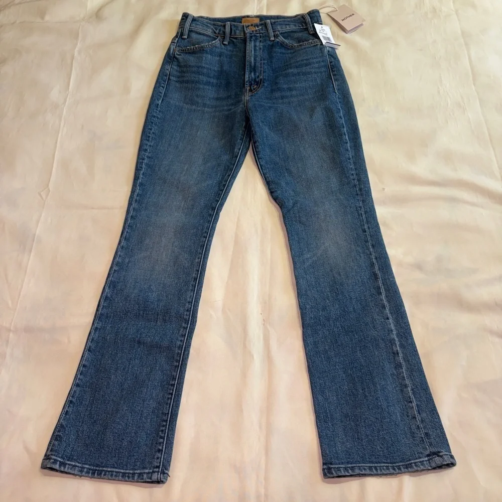 NEW! MOTHER- The Hustler Ankle in Bending The Rules Size 26 Crop Jeans